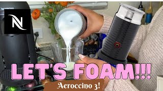 How To Foam Milk With Aeroccino 3 Make Coffee With Foam Tips amp Tricks  Easy Foamed Latte Recipe [upl. by Noseaj153]