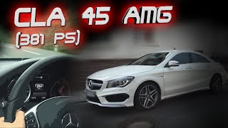 Mercedes CLA 45 AMG 2016 381PS  DRIVING ACCELERATION amp SOUND [upl. by Ahael]