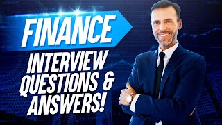 FINANCE Interview Questions amp Answers [upl. by Gwenny]