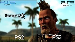 Mercenaries 2 World in Flames  PS2 vs PS3 Comparison [upl. by Sgninnej]