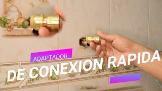 ADAPTADOR DE CONEXIÓN RÁPIDA  SIN SOLDAR TUBERÍA DE COBRE [upl. by Swehttam]