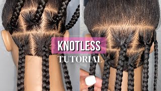 DETAILED Knotless Braid Tutorial  Beginner Friendly [upl. by Aleris]