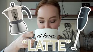 HOW TO MAKE A quotLATTEquot AT HOME moka pot  frother [upl. by Kopple196]