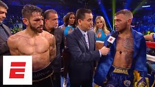 Vasiliy Lomachenko defeats Jorge Linares by knockout in the 10th round  ESPN [upl. by Norton550]