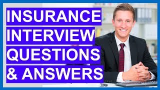 INSURANCE Interview Questions and Answers Insurance Clerk Insurance Broker Agent amp Manager [upl. by Jillana928]