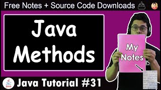 Java Tutorial Methods in Java [upl. by Aniuqahs]