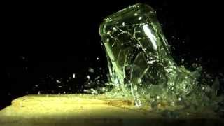 Breaking Glass in Ultra Slow Motion  30000 FPS [upl. by Samford691]