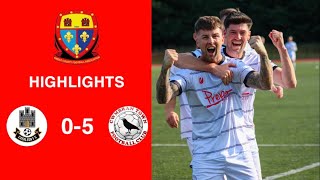 Caerleon 05 Cwmbrân Town  Gwent FA Senior cup  Quarter final highlights [upl. by Adialeda190]