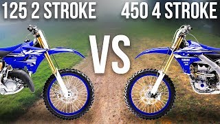 125 2 STROKE VS 450 4 STROKE [upl. by Ninnette]