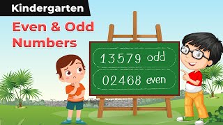 Even amp Odd Numbers  Learning Even And Odd Numbers  Kindergarten [upl. by Yran]