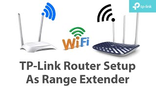 TPLink Router Setup as Repeater  How to use TPLink Router As Range Extender  TPLink Archer C20 [upl. by Eceertal]