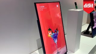 Heres A TV You Can Flip Sideways For Vertical Video Content Samsung Sero TV From CES 2020 [upl. by Stephine]