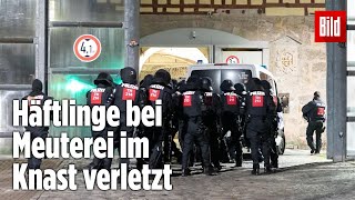 Gefängnismeuterei Polizei stürmt Knast in Thüringen  JVA Untermaßfeld [upl. by Dewayne]